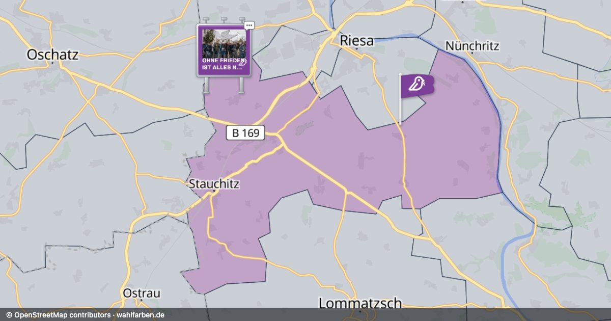 Kartenausschnitt des Gebiets 01594