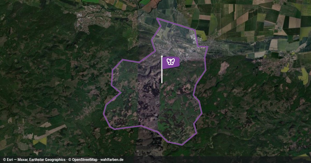 Kartenausschnitt des Gebiets 06485