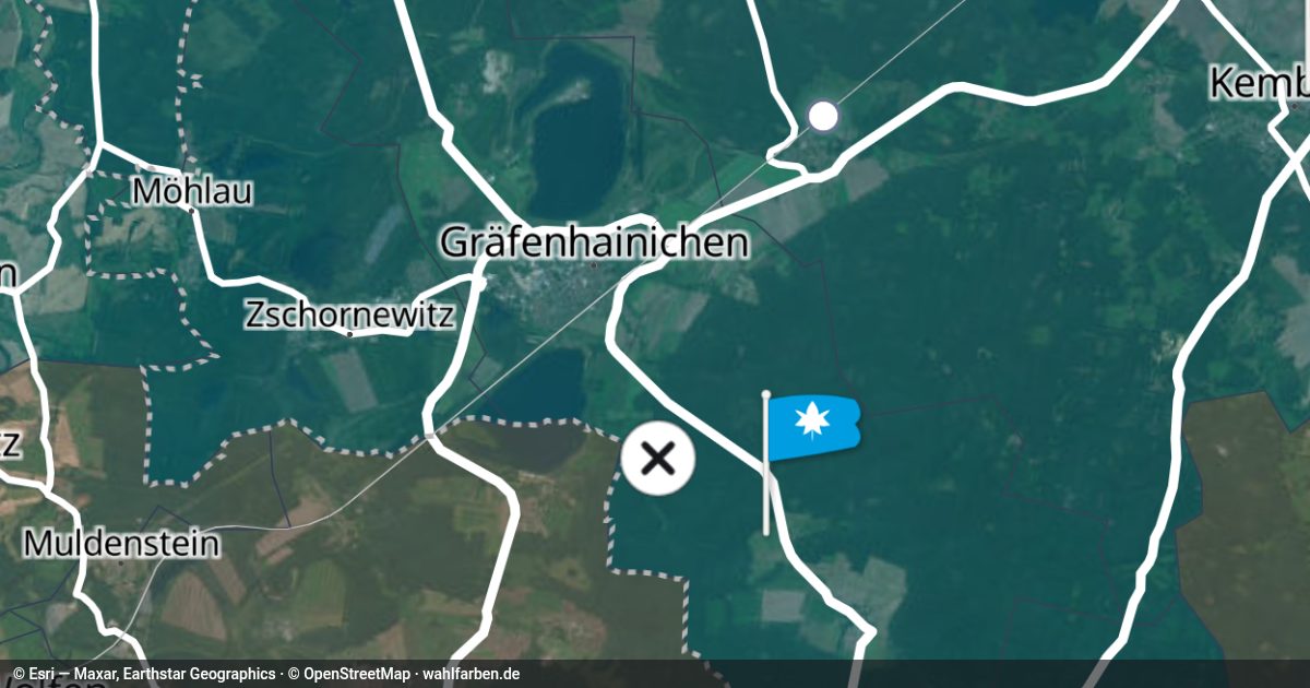 Kartenausschnitt des Gebiets 06773