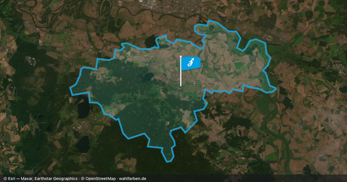 Kartenausschnitt des Gebiets 06901