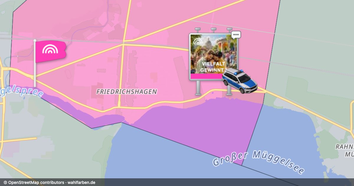Kartenausschnitt des Gebiets 12587