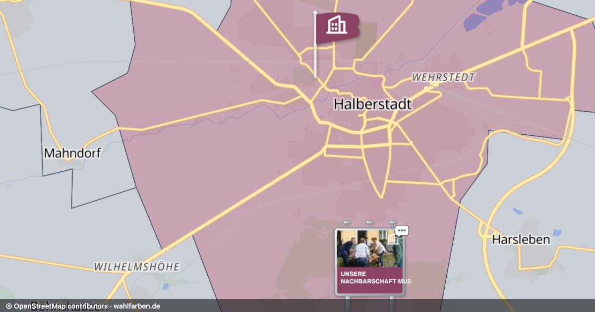 Kartenausschnitt des Gebiets 38820