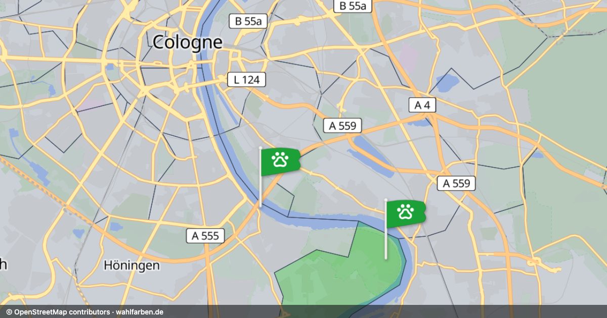 Kartenausschnitt des Gebiets 50999