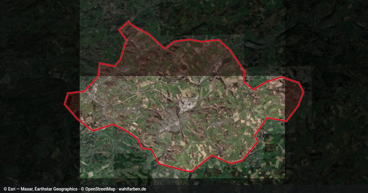 Kartenausschnitt des Gebiets 51491
