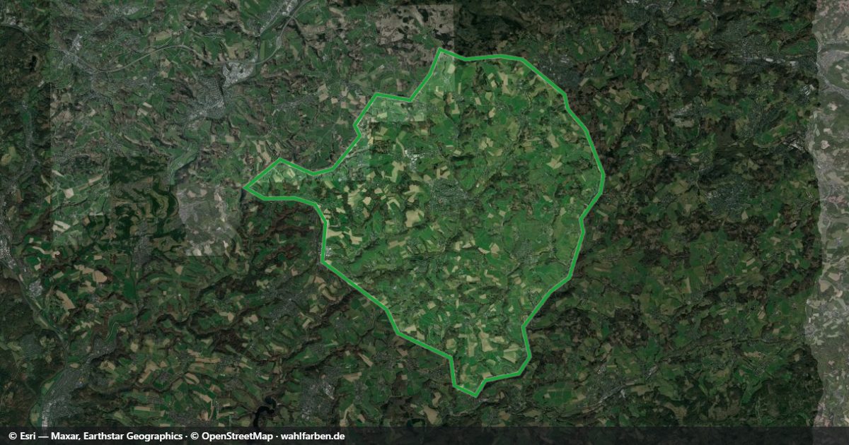 Kartenausschnitt des Gebiets 53804