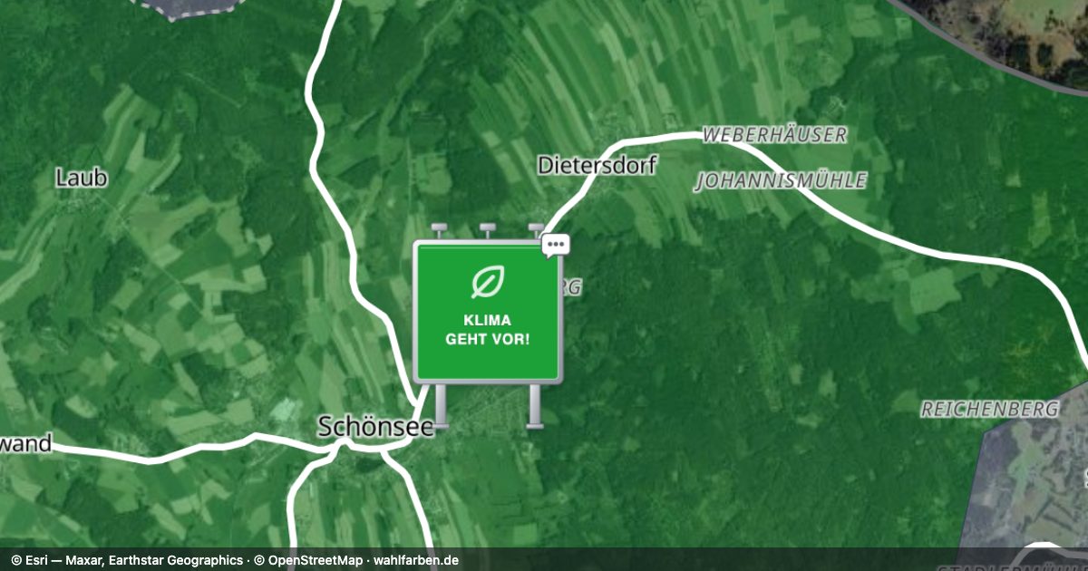 Kartenausschnitt des Gebiets 92539