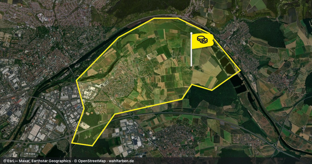 Kartenausschnitt des Gebiets 97526